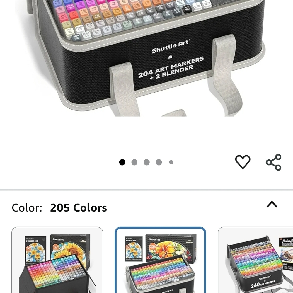 204 Colors Art Markers Set